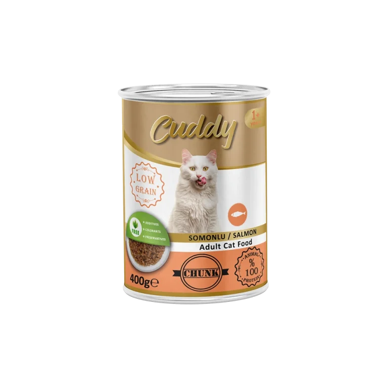 Cuddy Yetişkin Kediler için Somonlu Jöleli Tam Yaş Mama